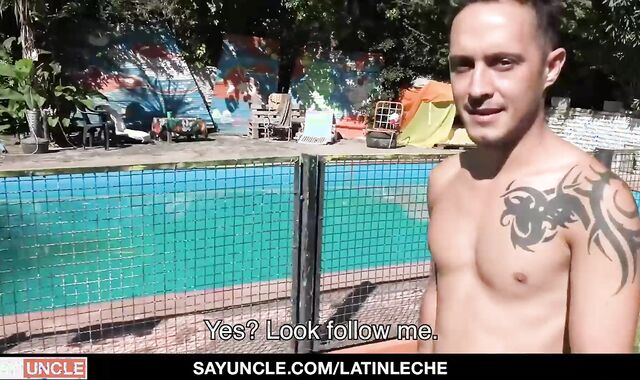 'two Latin boyz Having Poolside Nail-jamboree'