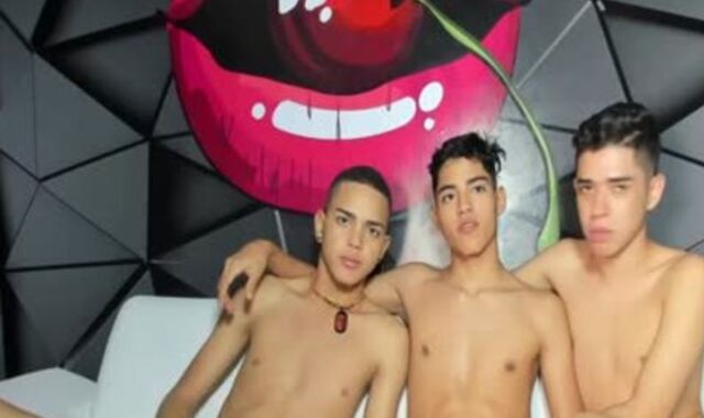 Latino fellows sucking Their jizz-shotguns