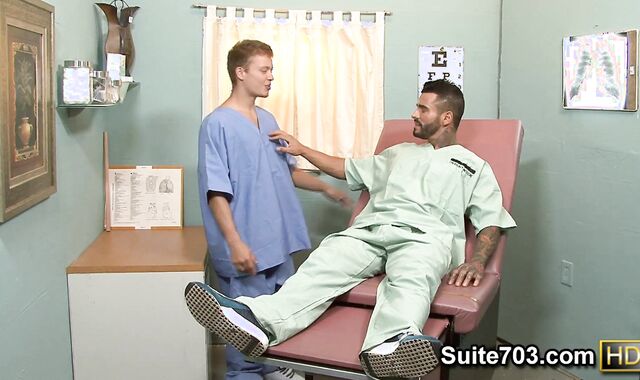 Men Rock-hard at Work: Sloppy Micah Andrews masturbation