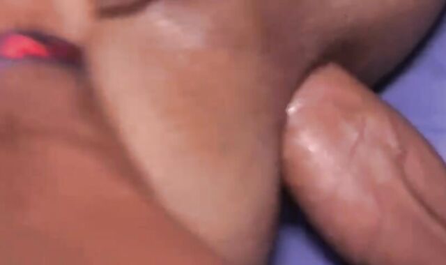 Up Close naked Latino nailing