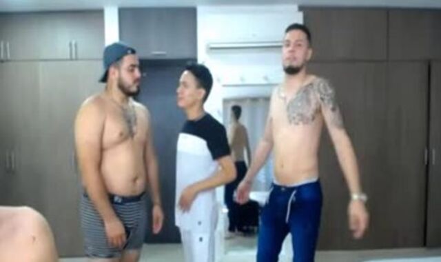 bunch Of killer Latinos Jerking And drilling A dude