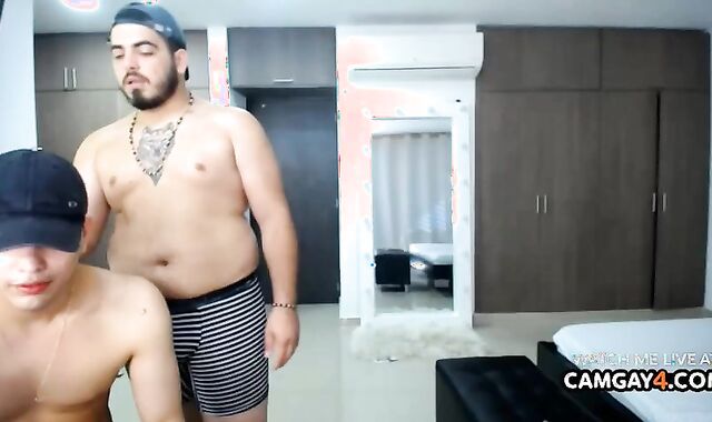 bunch Of killer Latinos Jerking And drilling A dude