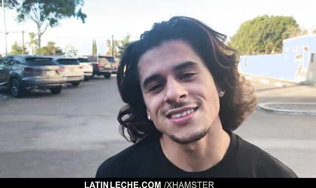 Latino Fanboy Inhales A Cameramans 10-Pounder