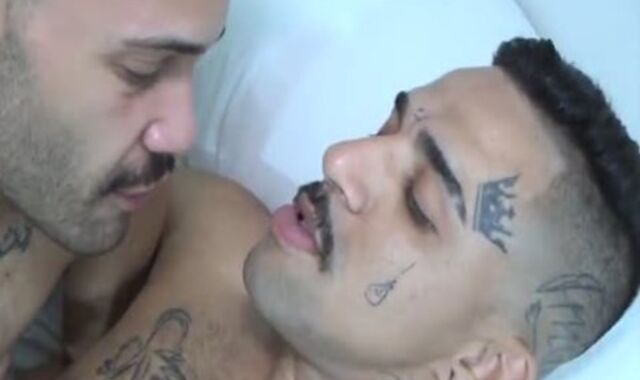 Latino Barman penetrates Gast naked