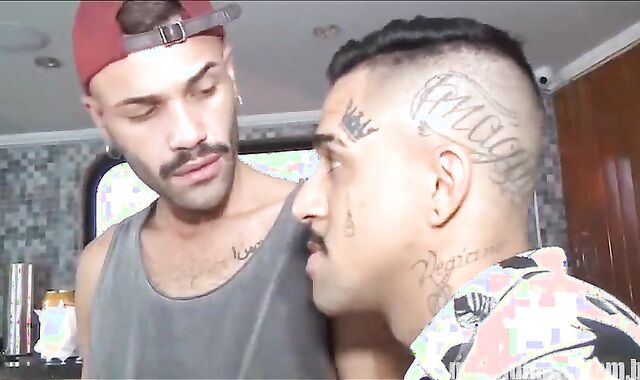 Latino Barman penetrates Gast naked