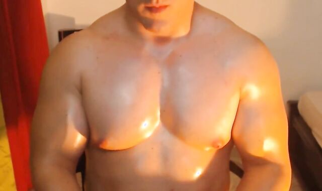 pumped up twunk Display Off His Bod And man rod