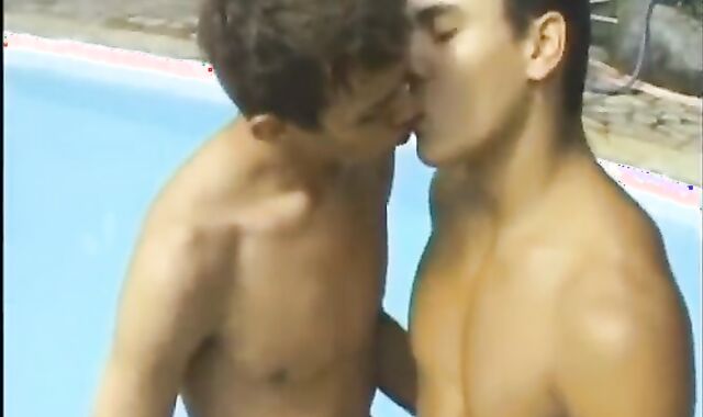 Student's Summer sheer pleasure In His Pool