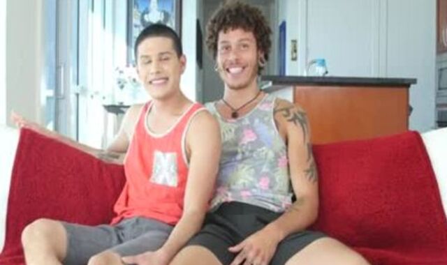 Brazilian faggot ass fucking With cash-shot