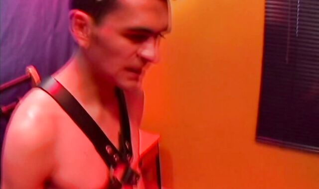 OTB Boyz: Latin Damian bootie-plumb in the bondage mask