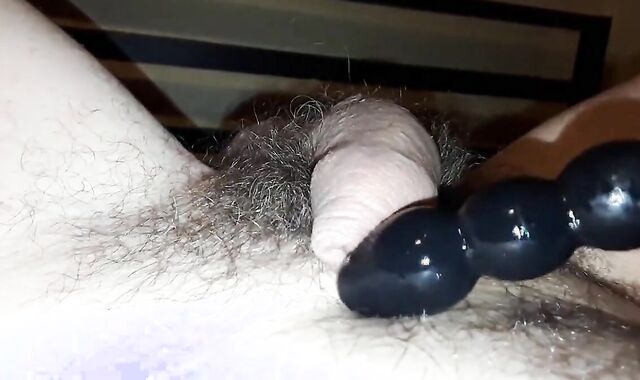 Closeup prostate milking