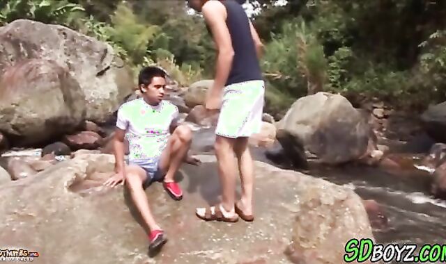 Newb Mexican boy love fluid soaked