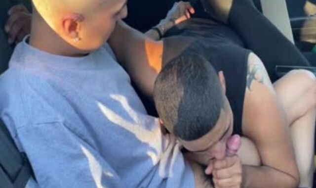 Latino Deep-mouths Gags phat Uncut Off In Public LetThemWatch