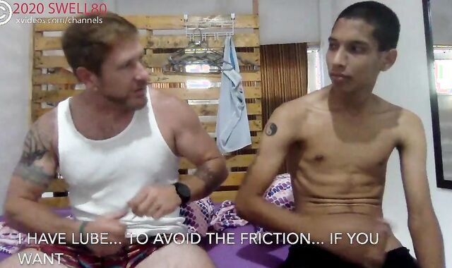 young Lean Street Vendor With monstrous dong Blows a load With Me whilst Observing Porn