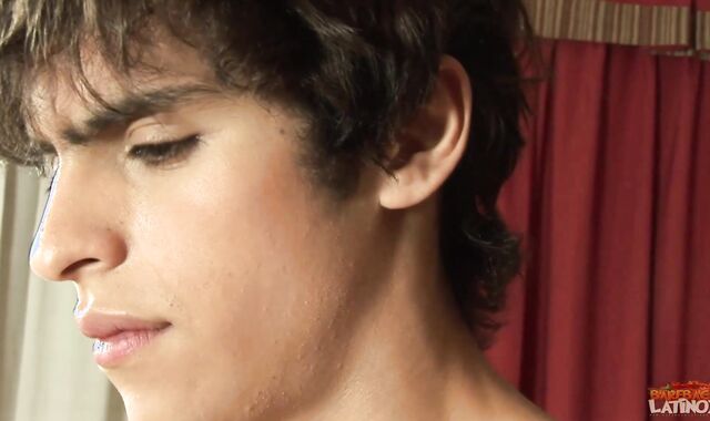 BarebackLatinoz - Rock hard Adrian striptease at the party