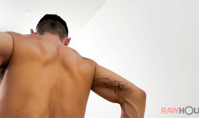 Rawhole: Athletic latino young lad dreams harsh porking