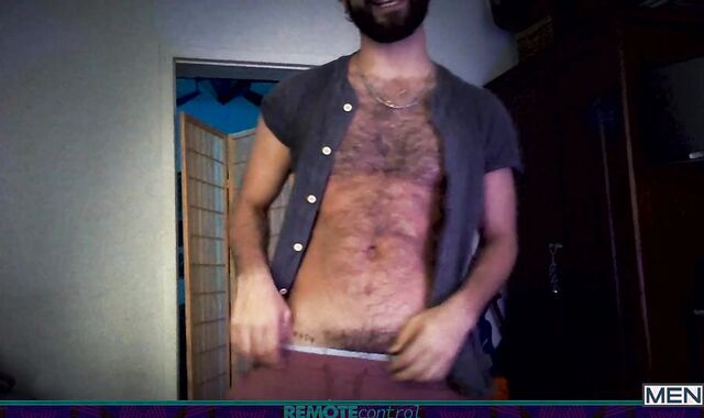 DrillMyHole.com - Luis Rubi with pierced Remy getting off