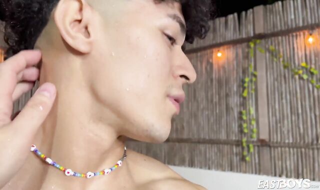 EastBoys.com - Wooly Billy POINT OF VIEW hand-job outdoors