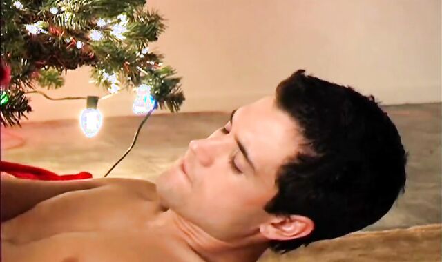 good youthfull lads deep throat vibration job under The Christmas Tree
