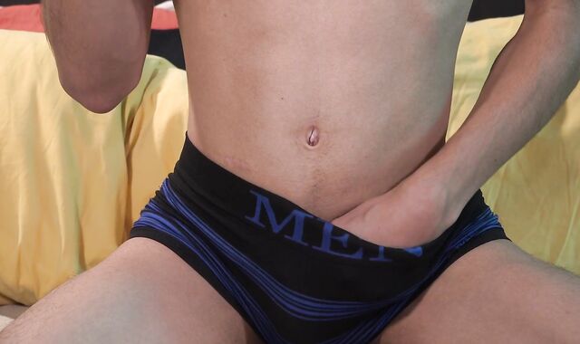 BarebackLatinoz - Youthful brazilian taunting in the sofa solo