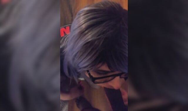 BBC cums in mouth of white sissy fag