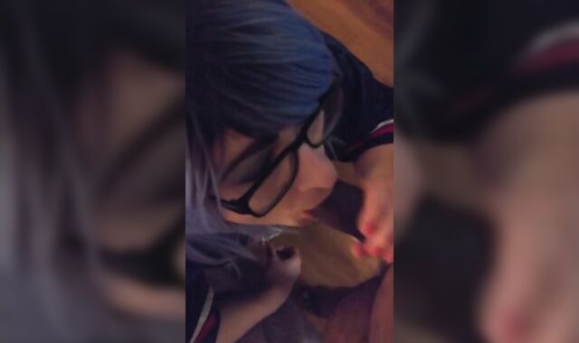 BBC cums in mouth of white sissy fag