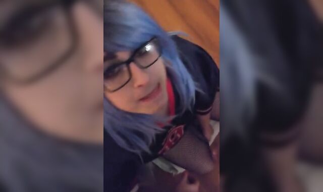 BBC cums in mouth of white sissy fag