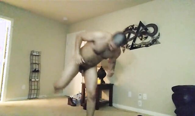 PornHub disrobed Ninja Working Out Kenpo Sweat-soaked Latino Bear