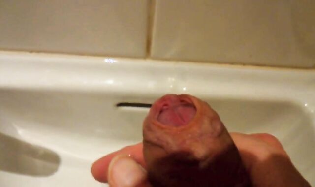 Four uncut foreskin cumshots compilation