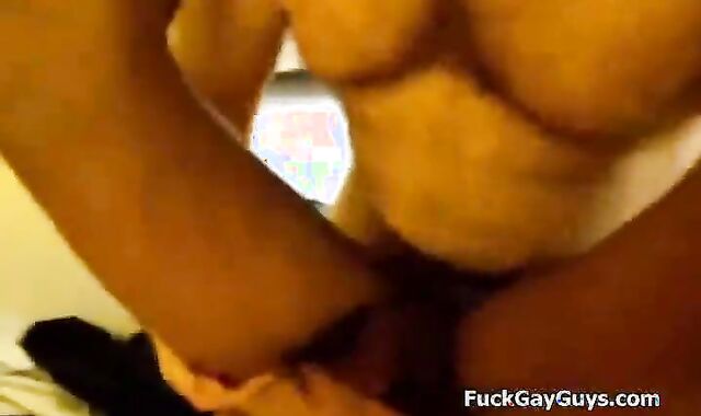 two ample curly older Daddies plow dark Blinded young lad