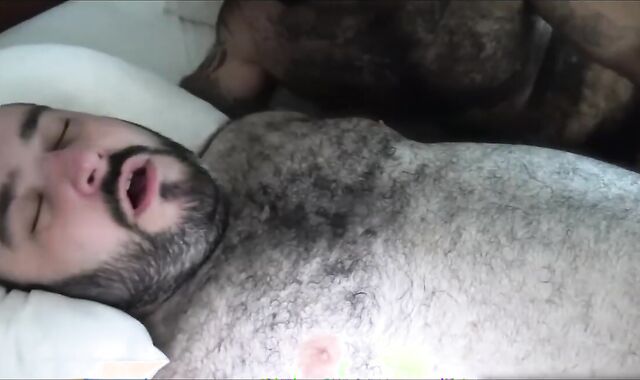 Muscle Hunk bangs chunky Hairy man