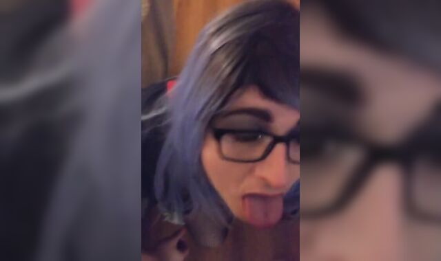 BBC cums in mouth of white sissy fag 2