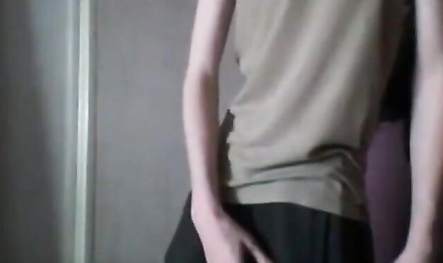 skinny twink masterbates with sex toy