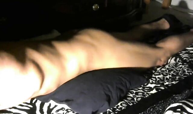 Night time pillow humping cum