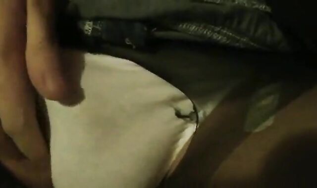 Crossdresser sissy ripping pantyhose with cumshot. CD trap