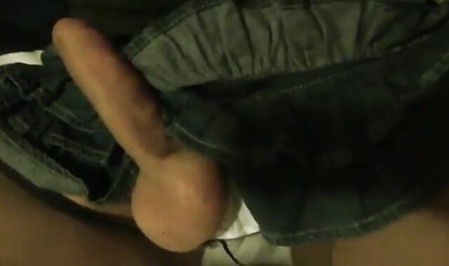 Crossdresser sissy ripping pantyhose with cumshot. CD trap