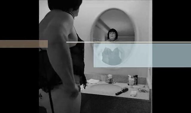 CD Sissy Slut Amber Nipple Orgasm and Eats Cum