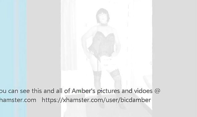 CD Sissy Slut Amber Nipple Orgasm and Eats Cum