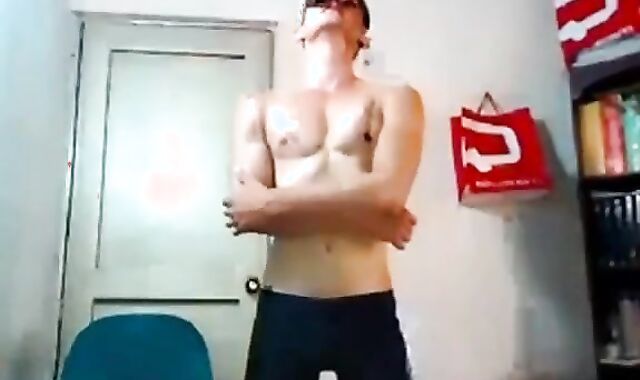 Sexy boy plays with his hot ass