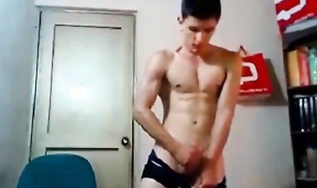 Sexy boy plays with his hot ass