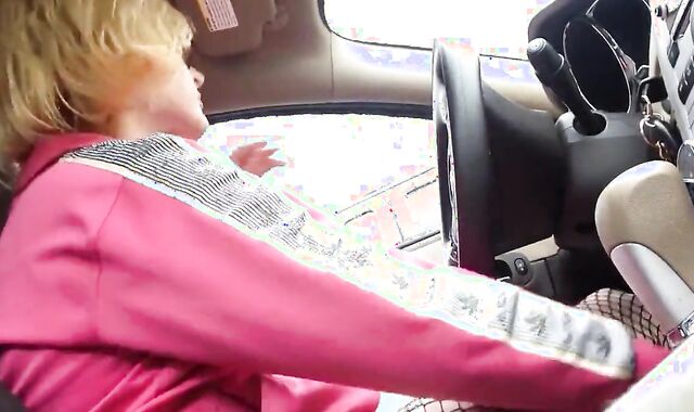 Cute Sissy Cums In The Car 2