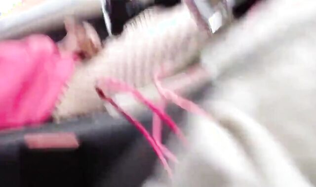 Cute Sissy Cums In The Car 2