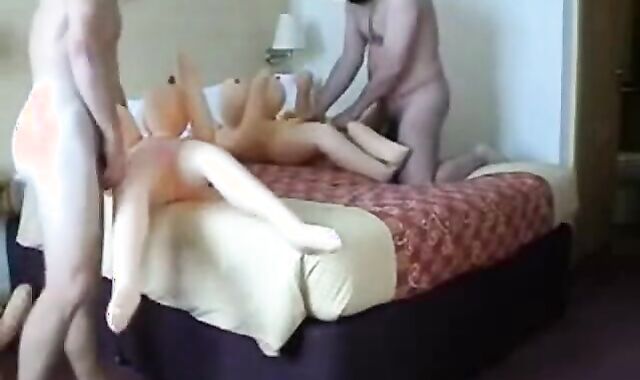 2 Str8 Buds DP a Blow-Up Doll ((FYFF))