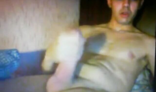 smooth turkish guy wanking huge thick cock on cam