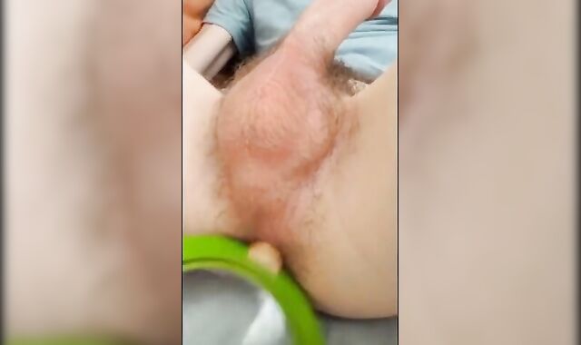 Fuccboi1999 - hardcore wooden dildo fuck and stretch