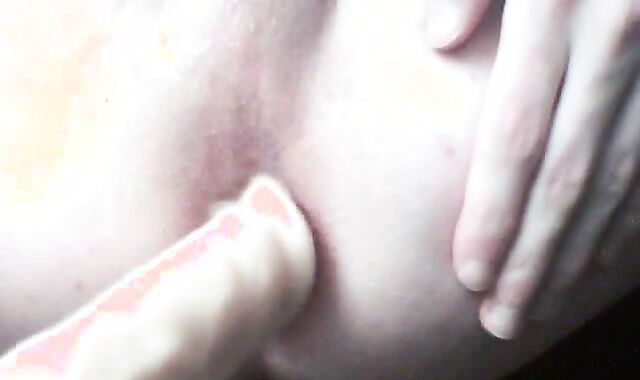 Twink using Cum as lube