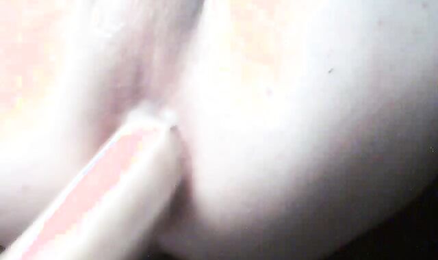 Twink using Cum as lube