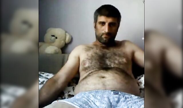 Masturbating Turkey-Turkish Natural Bear Volkan 2