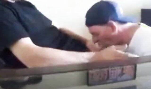 Swallowing cum from my friend again