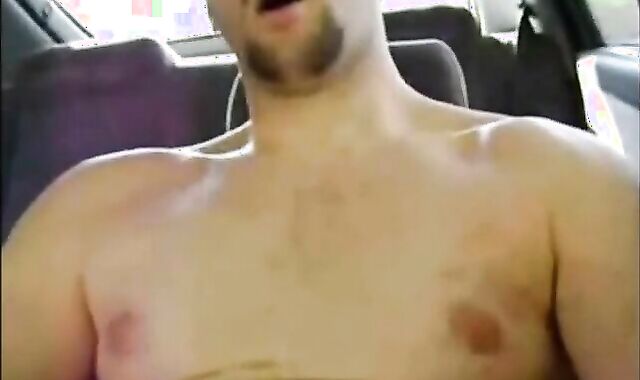 Horny Verbal Dude Jerks Off & Cums in Car