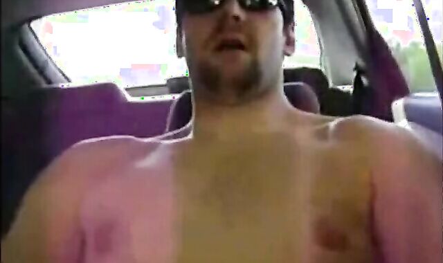 Horny Verbal Dude Jerks Off & Cums in Car